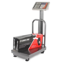 Bilancia Elettronica Industriale Display Digitale Acciaio Piattaforma Commerciale Pieghevole (150kg)